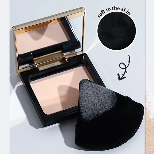 A Esponja De Maquillaje Triangular 3 Piezas Negra Tamaño Z