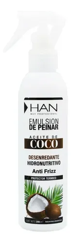 Han Emulsion De Peinar Aceite De Coco Apto Metodo Curly