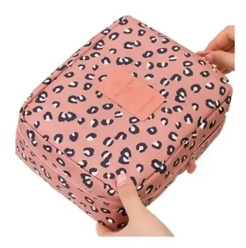 Neceser Bolso Porta Cosmeticos Maquillaje Organizador Viaje Color Rosado