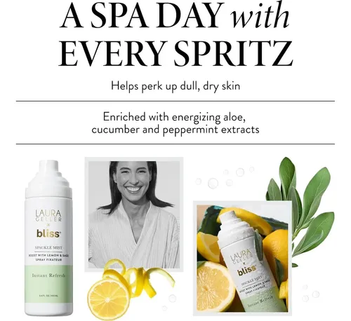 Spray Facial Hidratante Limón Y Salvia, Laura Geller