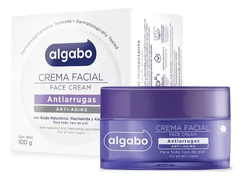 Crema Facial Antiarrugas 100g Algabo Momento de aplicación Día/Noche Tipo de piel Todo tipo de piel