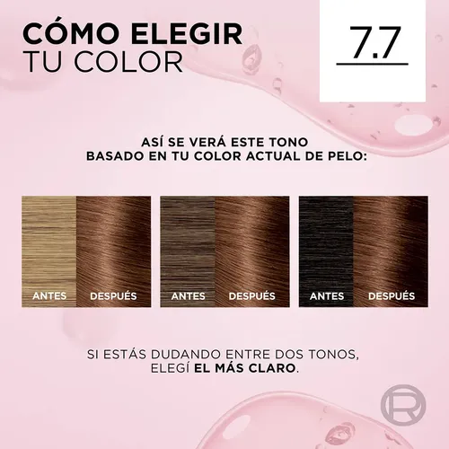 Kit Tintura Excellence Creme Tono 7.7 Chocolate Rubio