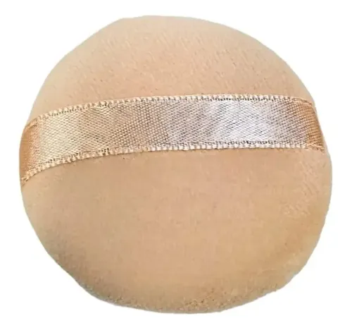 Cisne Felpa Aplicador Para Polvo Volatil Con Cinta Razo 6cm Beige 6 Cm