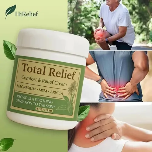 Crema De Magnesio Hirelief Total Relief Con Msm Y Árnica.