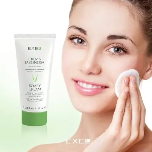 Crema Facial Jabonosa Exel Pieles Acne Tea Tree Oil 100gr