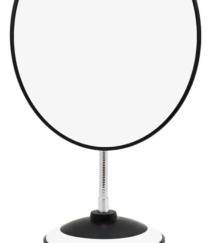 Diswald & Co Espejo Ovalado Maquillaje Skincare Cod 1893 Marco Negro Y Blanco