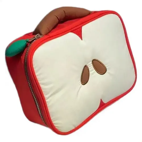 Bolsa De Maquillaje Creative Apple Portátil, Ligera Y De K