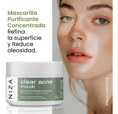 Clear Acne Mask Mascarilla Piel Grasa X100 Niza