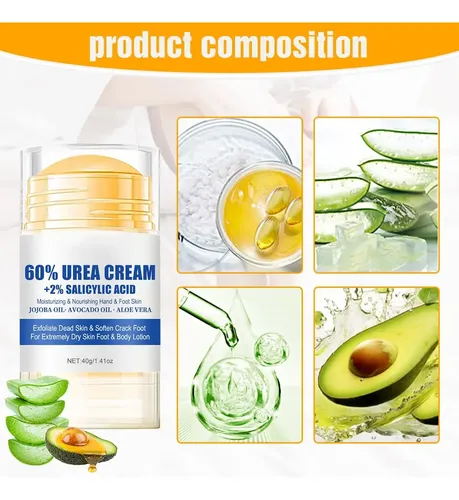 Crema Hidratante Y Antiagrietamiento For Pies Con Un 60%