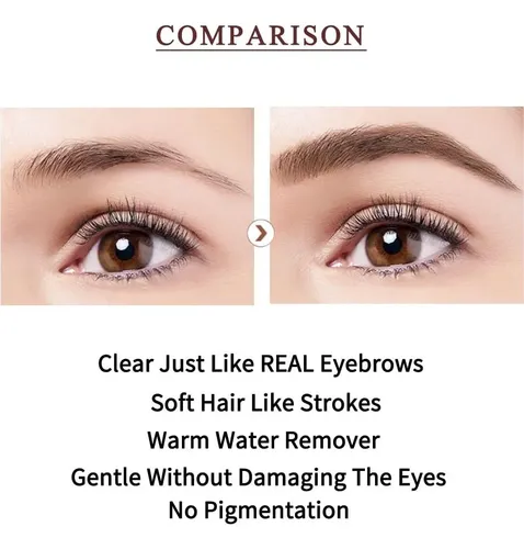 Lápiz De Cejas Waterproof Microblading Zssemei 2 Piezas