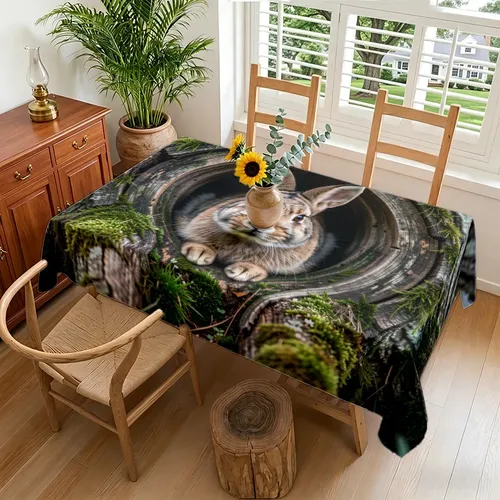 Pestaña Decorativa De Comedor Con Forma De Conejo Asomándose