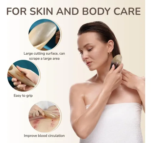 Herramienta De Masaje Gua Sha Viohead Con Cuerno De Buey De