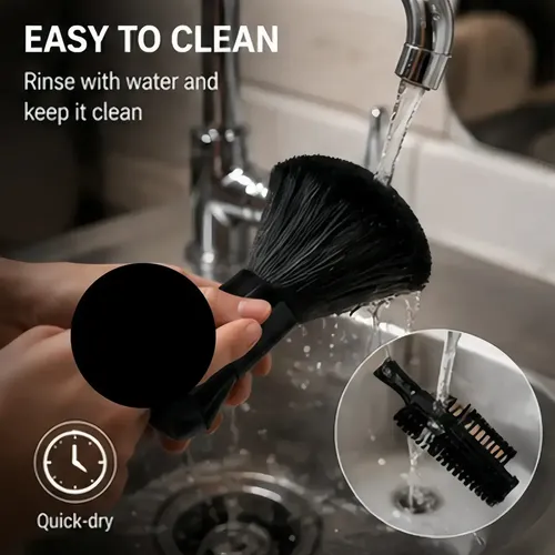 Set Barbero 3 Piezas Brocha Cepillo Y Spray Black