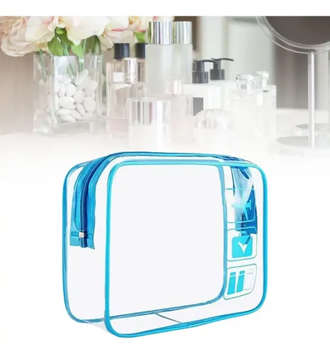 2 Paquete De 2-6 Bolsas De Maquillaje Transparentes 2 Piezas