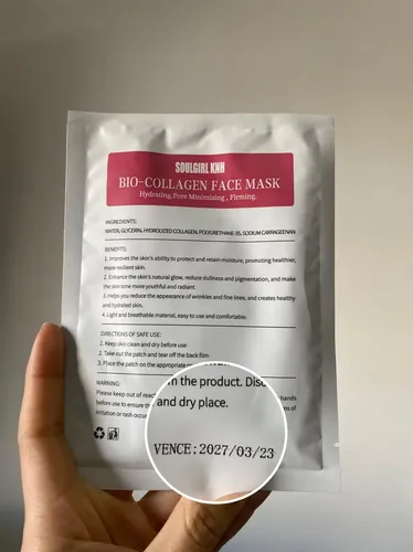 Mascarilla Facial 100% Bicolágeno Reafirma Regenera Tipo de piel Mixta