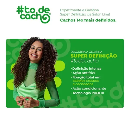 Salon Line To De Cacho Gelatina Super Definición Gel X 550gr