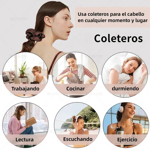 Cxra / + 24 Scrunchies Donas For Cabello Accesorios Ligas Ca