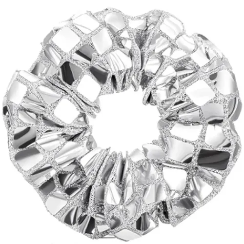 12 Diademas De Lentejuelas Plateadas Plateado