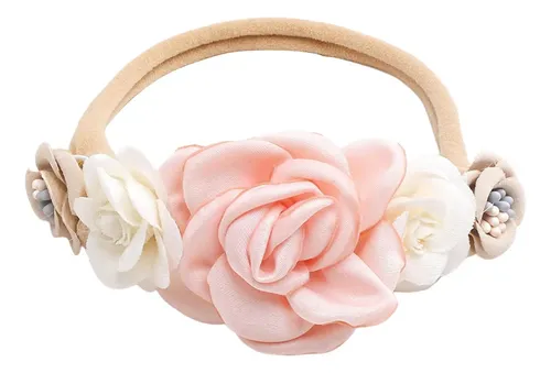 Compatible Con Genérico Diadema Floral Bebé Niña Suave .