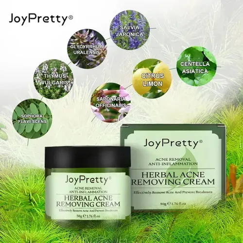 Crema Facial Eliminadora De Acné A Base De Hierbas Joypretty