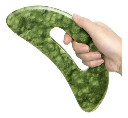 Gua Sha de Jade Ideayard para Drenaje Linfático y Masaje Corporal