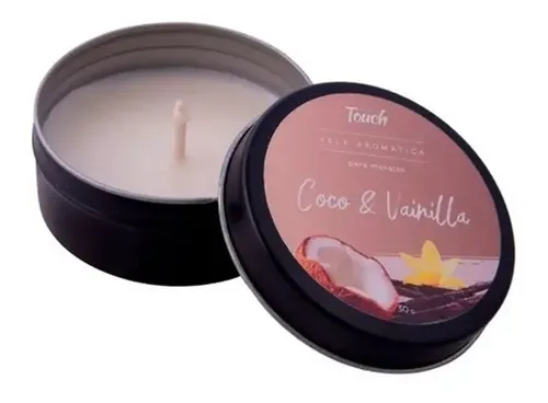 Velas Para Masajes Aromáticas Aceite Tibio Aromas Fragancia Coco & Vainilla