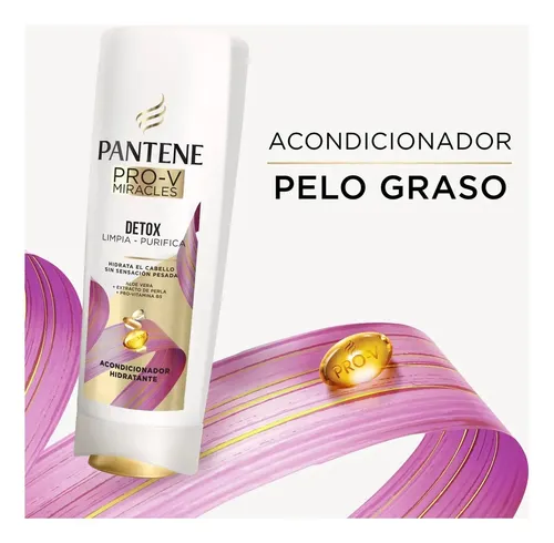 Acondicionador Hidratante Pantene Pro-v Miracles Detox Limpia – Purifica 700 Ml
