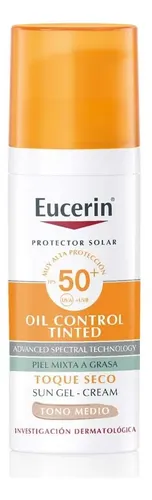 Eucerin Sun Fps50 Oil Control Tinted Toque Seco Medio