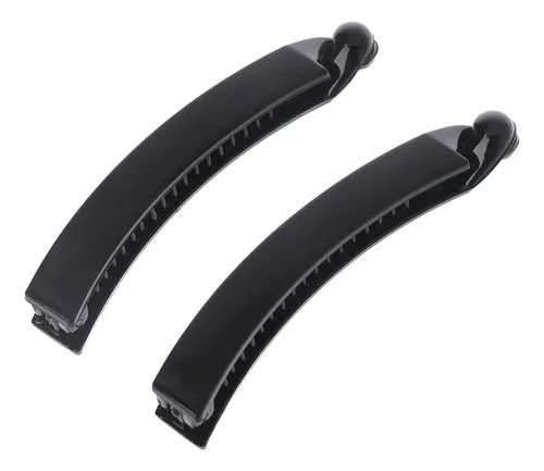 Pack De 2 Pinzas Para El Pelo Negras Cuadradas Con Forma De