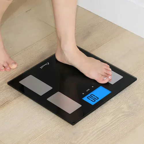 Balanza Digital Escali con Medidor de Grasa Corporal y Vidrio para Baño
