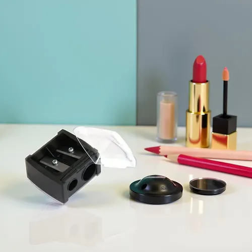 Sacapuntas De Lápiz Delineador De Ojos De Cejas Negras, Ojos