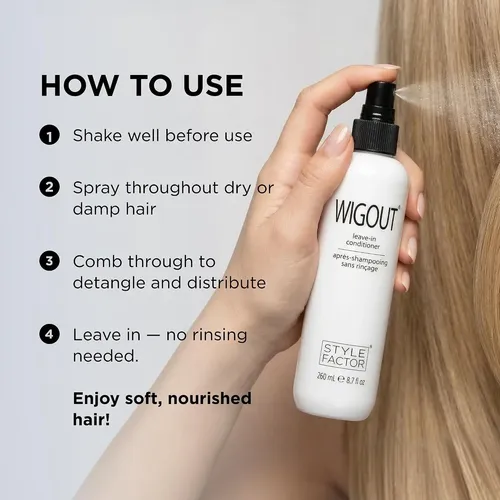 Style Factor Wigout Acondicionador Sin Enjuague Spray