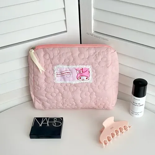 Bonita Bolsa De Maquillaje Portátil De Gran Capacidad Para