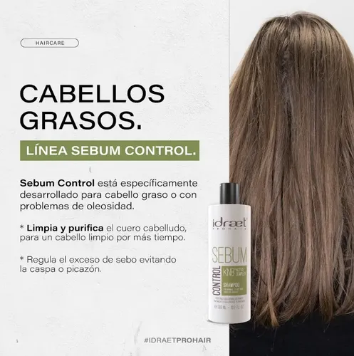 Idraet Pro Hair Shampoo Sebum Control Cabellos Grasos 300ml