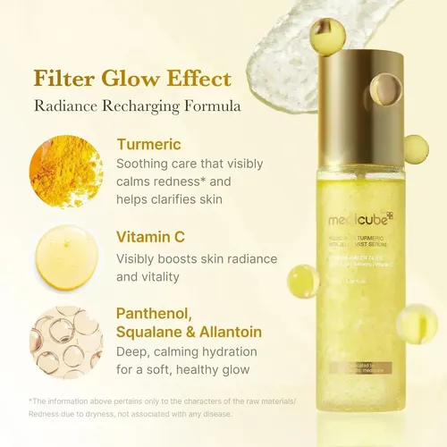 Medicube Kojic Acid Turmeric Vitamin Gold Jelly Mist Serum Todo Tipo De Piel Día/noche