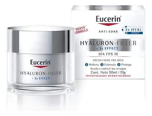 Eucerin Hyaluron-filler Crema Día Piel Seca Fps 15 X 50 Ml Seca