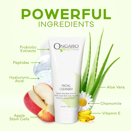 Limpiador Facial Ongaro Beauty Hydrating Con Aloe Vera 180 M