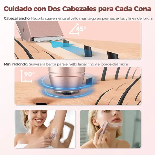 Depiladora Bikini For Mujer Doble Cabeza Eléctrica 2in1 Rt