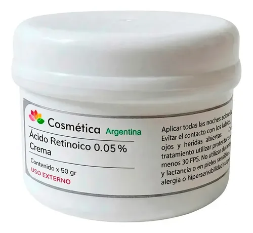 Acido Retinoico Crema 0.05% Acne Secuelas Arrugas X 50 Gr