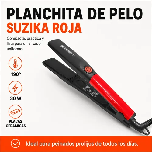 Plancha De Pelo Planchita Para Pelo Cabello 30w Suzika Pl048