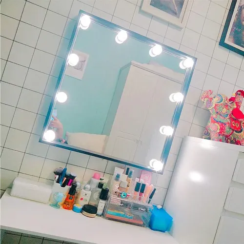 Espejo De Vanity Siccoo Luces Led 10 Bombillas Para Maquilla