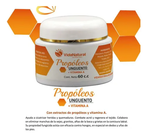 Crema Vida Natural Con Propóleos Cicatrizante Y Regenerativa