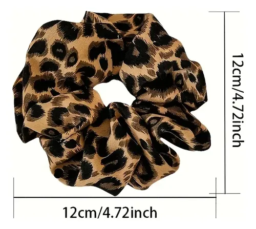 2 Lazos  Leopardo  Elásticas  Coleta  Diario  Set