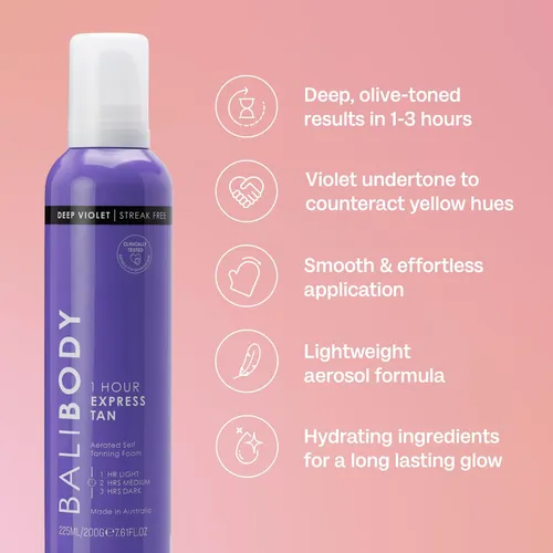 Autobronceador Bali Body Deep Violet 225 Ml Express Tan