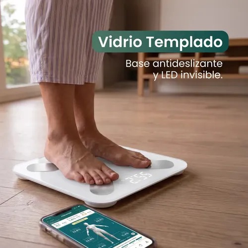 Balanza Corporal Inteligente Maverick Smartscale4 Blanco