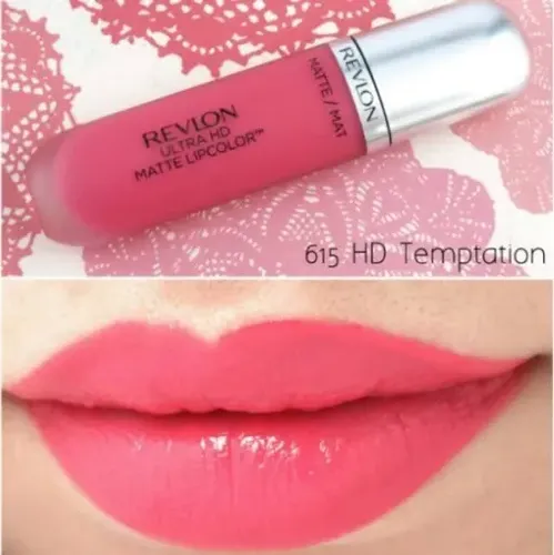 Labial Revlon Matte Lipcolor Ultra HD color temptation