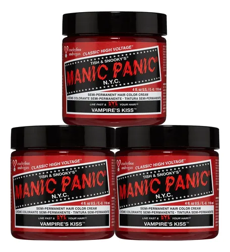 Tinte Para El Cabello Manic Panic Vampire’s Kiss, 4 Onzas, P