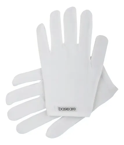 Guantes De Algodón Hydro Para Tratamientos Basicare X2