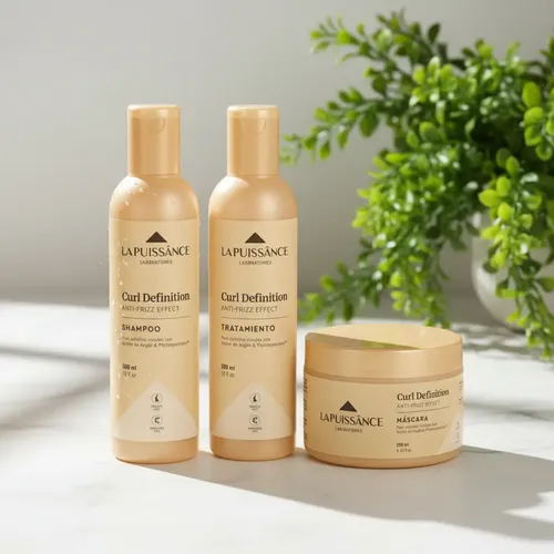 La Puissance Rulos Rizos Shampoo + Acondicionador + Mascara