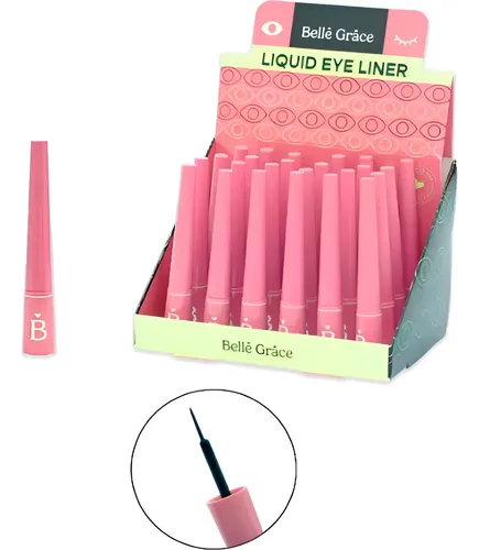 Delineador Liquido Belle Grace Liquid Eye Liner 3ml Negro Mate